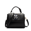Japan Korean Style Women Small Bag Stylish Rhinestone Ornament Trendy Stylish Shoulder Bag Ladies Classy PU