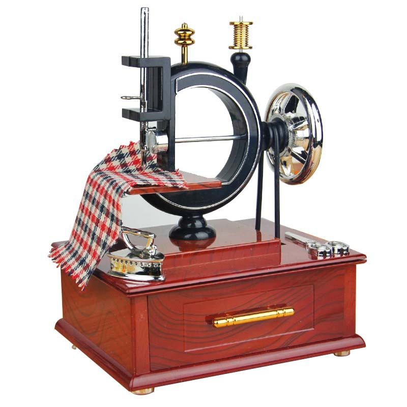 Retro toy music instrument Sewing Machine music box toys for kids