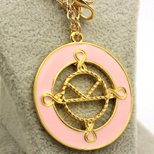 Kingsman The Secret Service badge sign pendant necklace men women vintage chain collar gold male female