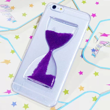 NEW IMPRUE Dynamic Liquid Glitter Sand Quicksand Bottle Case For iPhone6 Crystal Clear Cover Free Shipping