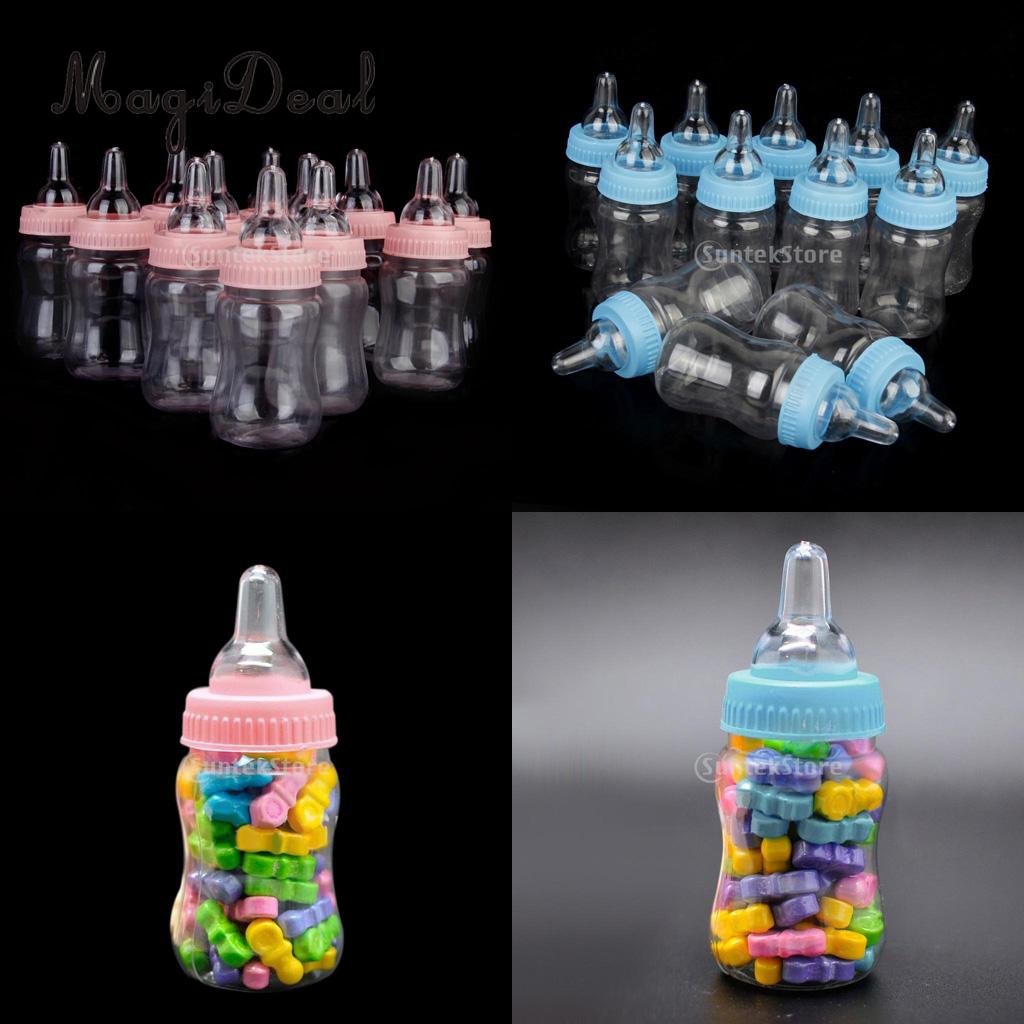 Blue as described Pieces of 12 Cute Plastic Baby Carriage Baby Shower Christening Baptism Party Favors 3