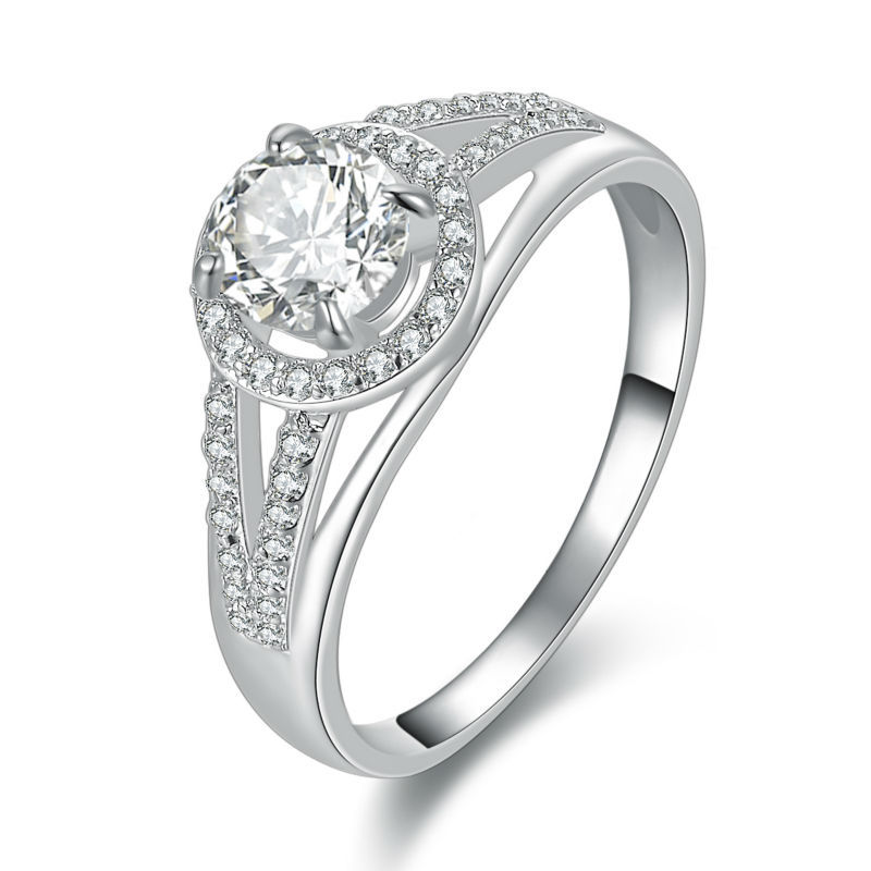 -CZ-Cubic-Zirconia-White-Gold-Plated-Wedding-Bands-Engagement-Ring ...