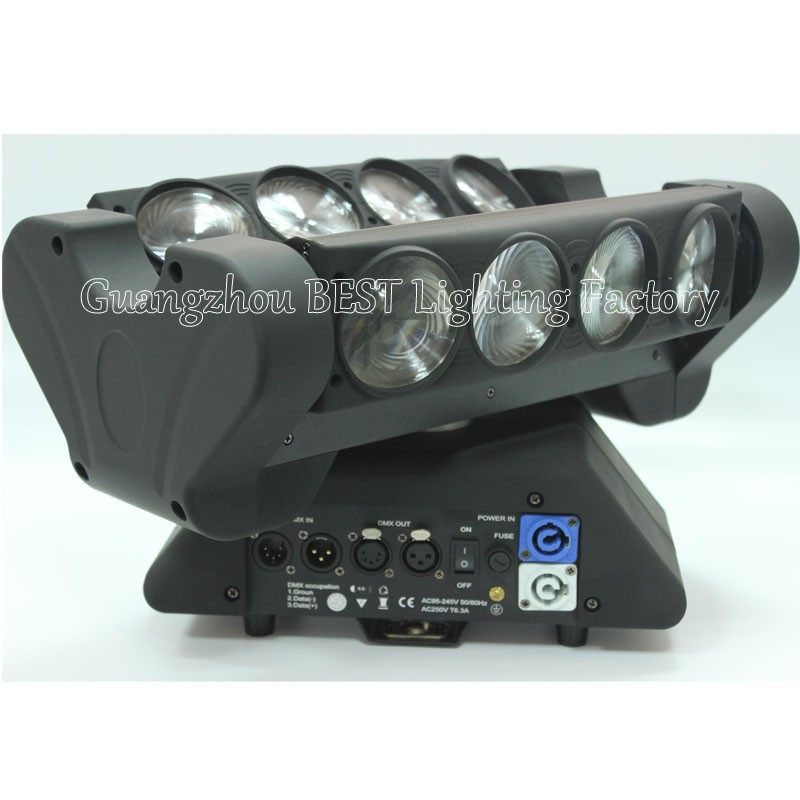 led spider double 8x10w 1-25