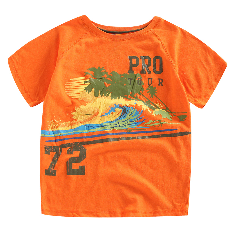 hot New summer Kids clothes cotton short sleeved font b boys b font active print t