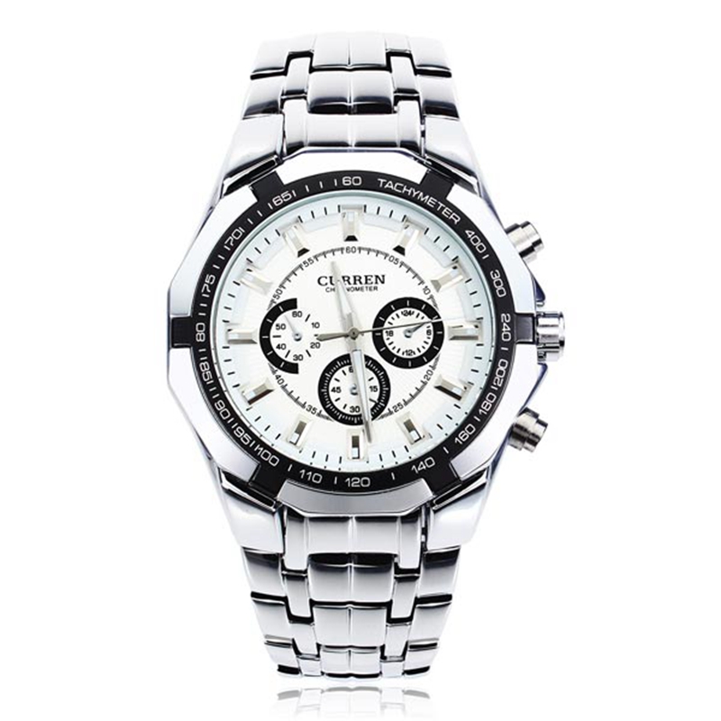 2015 Luxury CURREN Brand New Full Stainless Steel Analog Display Quartz Watch Casual Watches Men Wristwatch