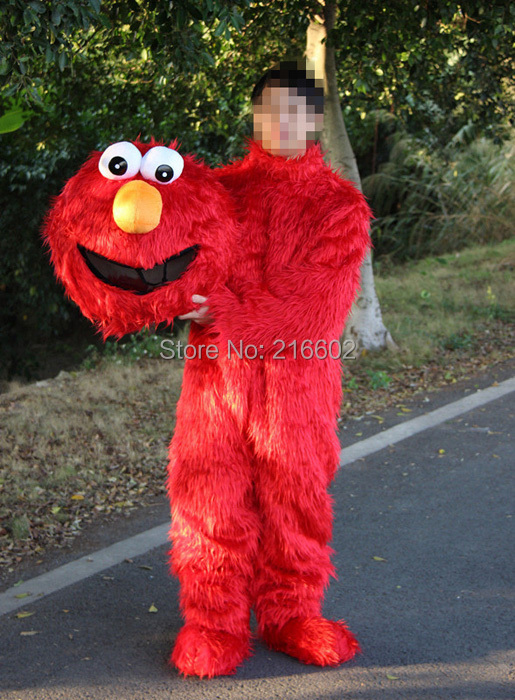 Adult Elmo Mascot Costume 29