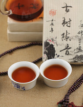 Freeshipping Bulk 2012yr Old tea trees chen xiang Pu er cooked tea 200g caichen ripe brick
