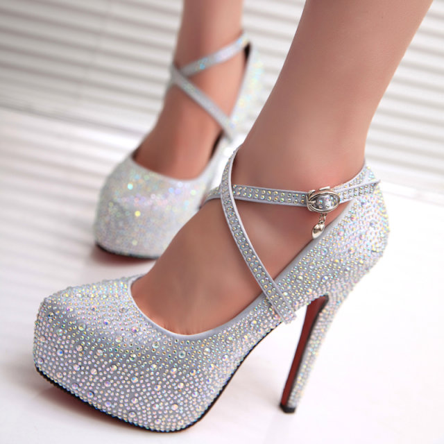 Size 5 Silver Heels