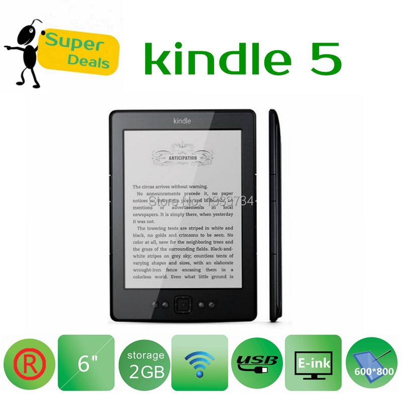 amazon Kindle 5 + MP3Original 6quot; 2GB WiFi USB Eink Ebook Reader,6 