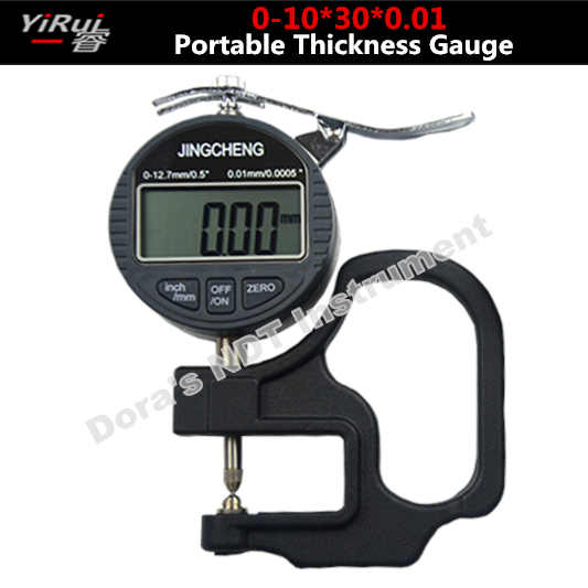 Digital portable tester 0 to 12.7mm thickness gauge meter 0.01mm display
