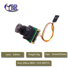 25x25mm Micro FPV Cam 800TVL Mini Security Fpv Camera Pinhole Sony Effio CCD Cam For Drone Helicopter Photography