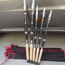 2.1/2.7M Carbon Portable Travel Adjustable Telescopic Pen Fishing Rods Pole Drop Shipping