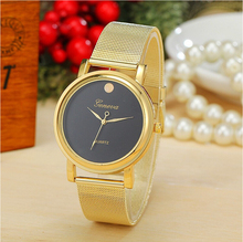 Relojes de lujo en moda mujer de calidad superior de la marca de ginebra oro para mujer de cuarzo ocasional regalo relogios relojes de marca