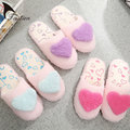TASTIEN 2017 Women Indoor Slippers Lovely Ladies Home Floor Soft Outsole Cotton Padded Shoes Female Cashmere