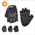 Summer polyester fabric half finger sport Bike handlebar gloves