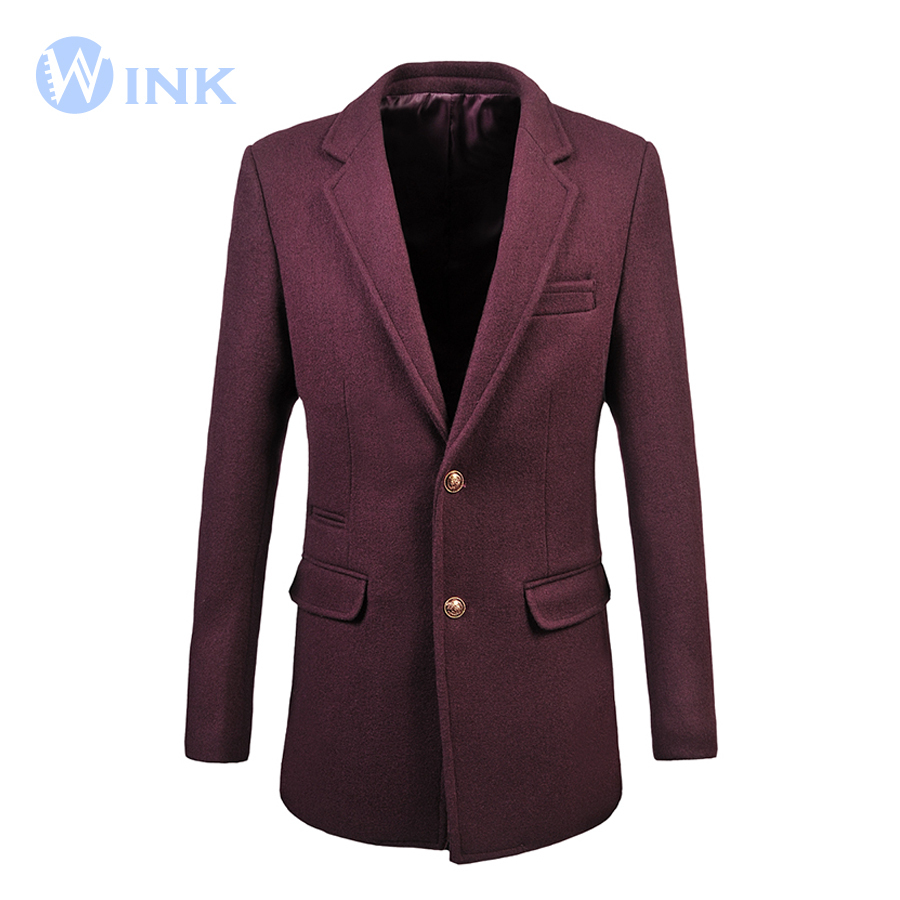 Thick Blazer Coat Jacket Men Jackets Winter 2015 New Arrival Suit Slim Fit Male Menswear Big Size 5XL 6XL Costume Homme J206
