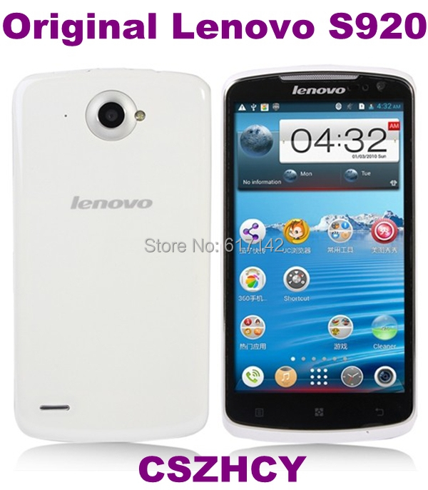 Original Lenovo S920 Unlocked MT6589 Quad Core Smart Cell phone GPS Wifi Free shinpping