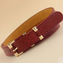 Brand New fashion Female leather belt crocodile pattern grain waistband belts for women cinto feminino Free