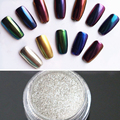 1g Box Gold Silver Nail Glitter Powder Shinning Mirror Eye Shadow Makeup Powder Dust Nail Art