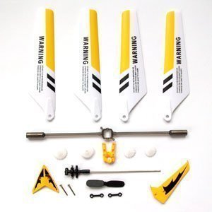 Full Set Replacement Parts for Syma S107 RC Helicopter,Main Blades,Main Shaft,Tail Decorations,Tail Props,Balance Bar,Gear Set