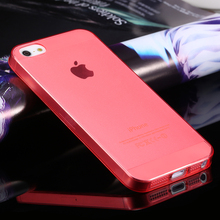 For iPhone 5S Soft Clear Cases 0 33MM Super Slim TPU Gel Silicon Phone Case For