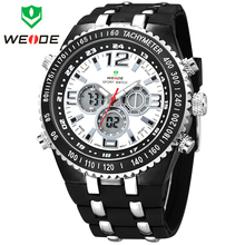Mens relojes deportivos WEIDE multifunción alarma fecha día Digital escalada ver nadar buceo reloj 30 M impermeable reloj militar