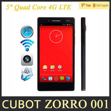 Cubot ZORRO 001 Cell Smartphone Quad Core Qualcomm 13.0MP Dual SIm LTE FDD 4G 5.0 “inch Android 4.4 Support Russian Spanish