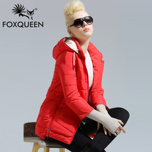 FOXQUEEN 2016 new fashion Spring warm big size women s jacket for female stylish plus size