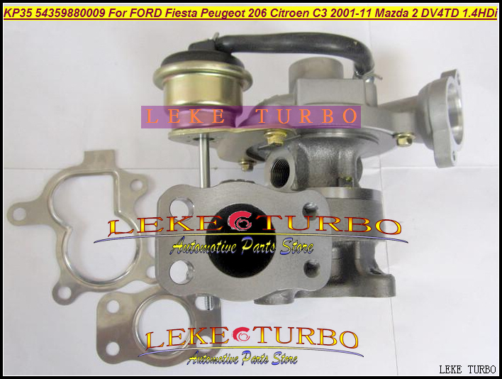 KP35 54359700009 54359880009 Turbo Turbocharger For FORD Fiesta 1.4L Peugeot 206 Citroen C3 2001-2011 Mazda 2 DV4TD 1.4L HDi (2)