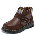 2016 winter new leather thickening warm children s snow boots fashion non slip waterproof boy s