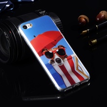 For iPhone 7 Plus Fashion Cartoon Pattern Silicone Cases For Apple iPhone 7 Soft plastic TPU Covers Protective Mobile Phone Bags