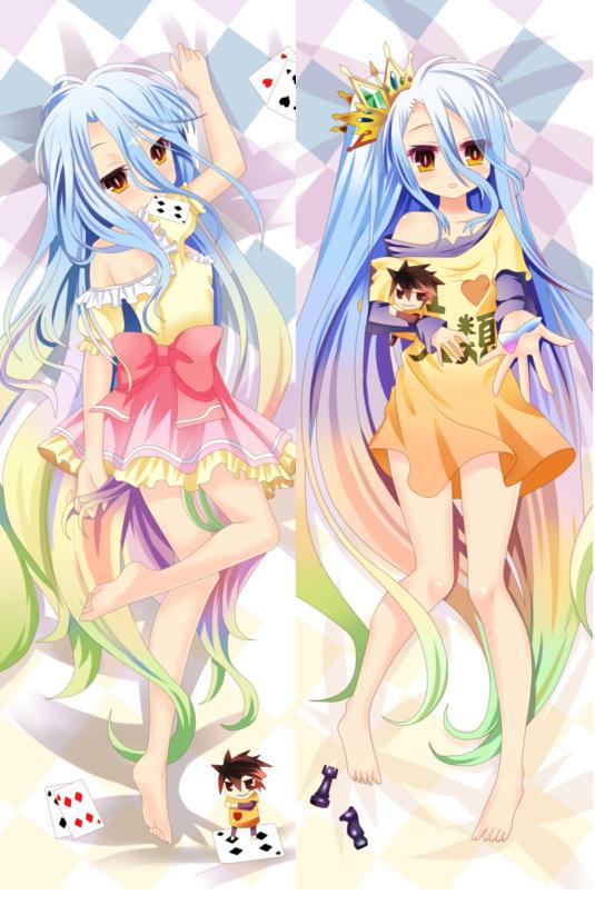 Japan Anime Hugging Body Pillow Cover Case NO GAME NO LIFE shiro Y059 Dropshipping Bedding covers