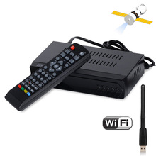 FTA DVB-S2 HD Digital Satellite IPTV Combo TV BOX Receiver + USB WIFI Support IKS Biss Key Power VU CCCAM NewCam and PVR