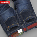 NIANJEEP Brand Men Jeans New arrive Autumn Mid Waist Casual Men denim long pants Winter Male