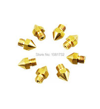 Freeshipping 10PCS Lot Reprap Prusa i3 3D Printer 0 3mm Extruder Brass Nozzle Print Head for