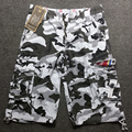 Summer Fashion Multi Pocket Army Military Bermuda Camo Cargo Short Pants Snow White Camouflage Shorts Men