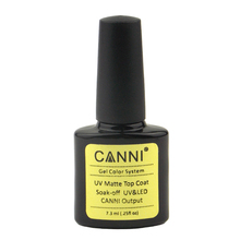 New 1Pcs CANNI Soak Off UV Matte Top Coat Gel Polish Nail Art Tips Dull Finish TopCoat Gel