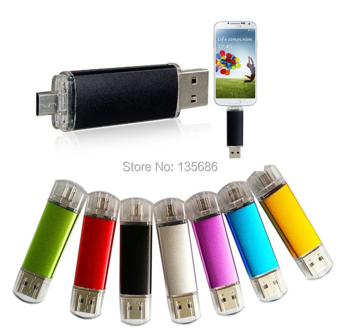 New 2015 Smart Phone Android OTG USB2 0 Adapter Flash Drive Pen Drive U disk For