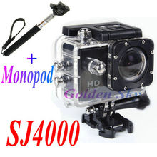 Original SJ4000 WIFI Action Camera Diving 30M Waterproof 1080P Full HD Helmet Camera Sports DV + Monopod for Gopro HD hero 1 2 3