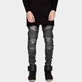 HOT Fashion Mens Women Skinny Denim Represent Biker Jeans Joggers Runway Distressed Elastic Jeans Washed Jeans