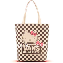 2016 New Arrival Women Bag Canvas Hello Kitty Bags Shopping Bag Shoulder Handbag Women Pouch Women Handbags Bag Ladies HK02