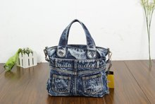 New Fashion Vintage Jeans Denim Women Bags Lady’s HandBags Shoulder Tote purse Bag carteira bolsa feminina Free Shipping