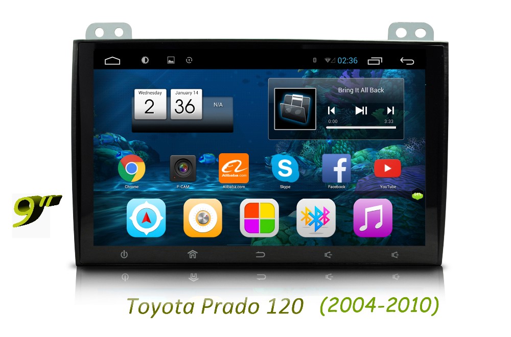 Toyota Prado 120 2004-2010 main interface