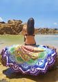 Summer Large Microfiber Printed roundie Beach Towels With Tassel Circle Beach Towel Serviette De Plage Cover
