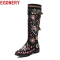 2015 Brand Women's Genuine Leather High Heels Ankle Boots Round Toe Hi