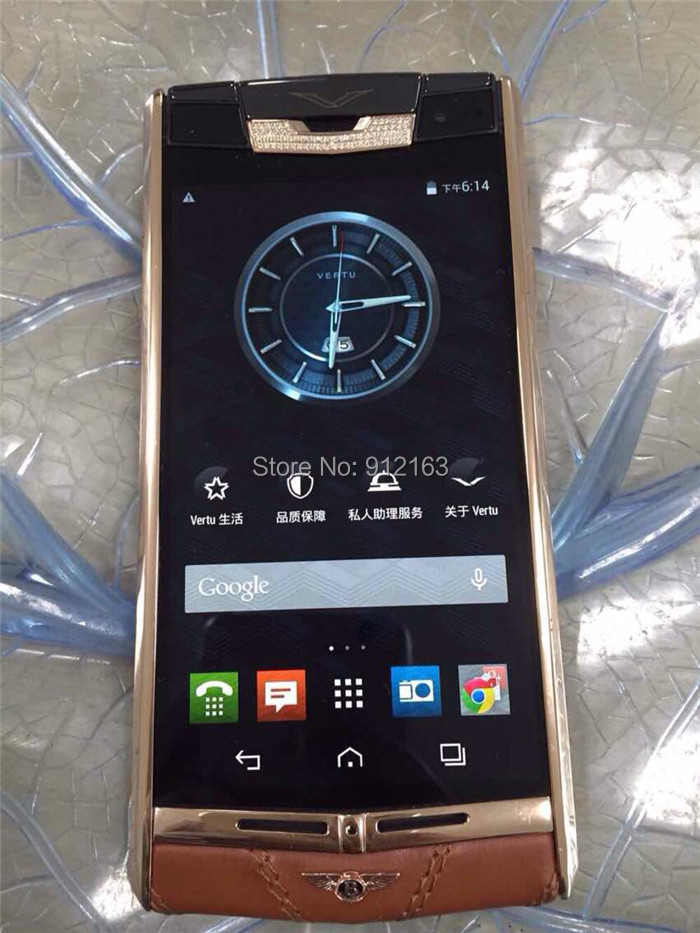 2015 New Arrival Luxury Signature Touch Phones Bently Limited Edition Red Gold Diamonds 4G LTE 2G