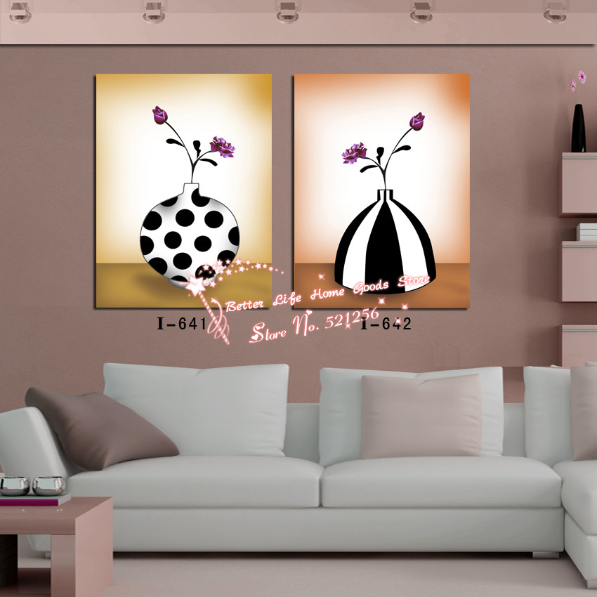 modern wall art home decoration printed oil painting pictures 2 piece abstract purple rose - Home Decor Pictures Living Room 2 modern wall art home decoration printed oil painting pictures 2 piece abstract purple rose - Home Decor Pictures Living Room 2