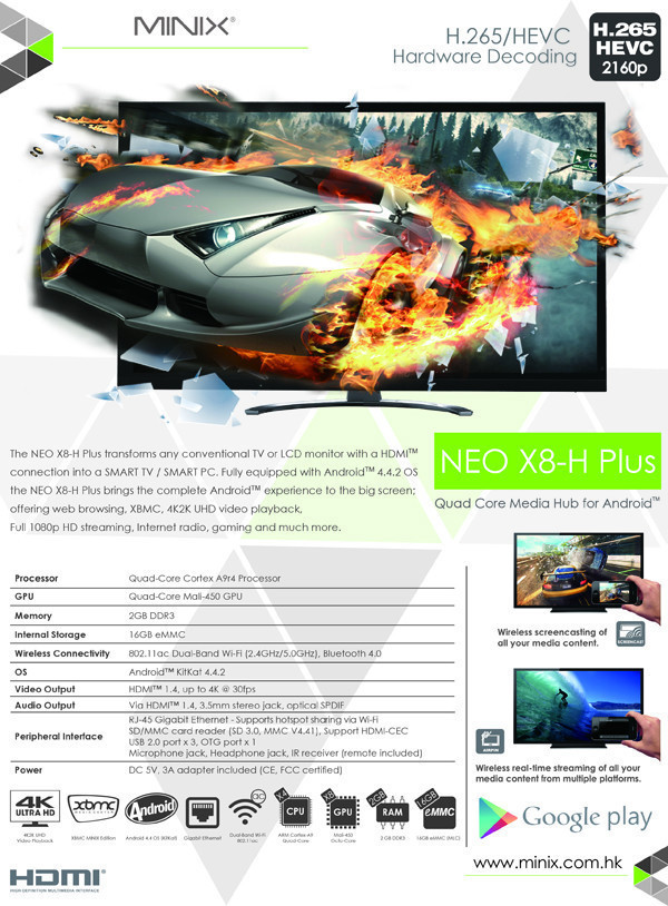 NEO X8-H Plus - Leaflet