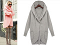 Wool Blends New 2016 women winter coat Casual solid With hood down coat casaco feminino Long