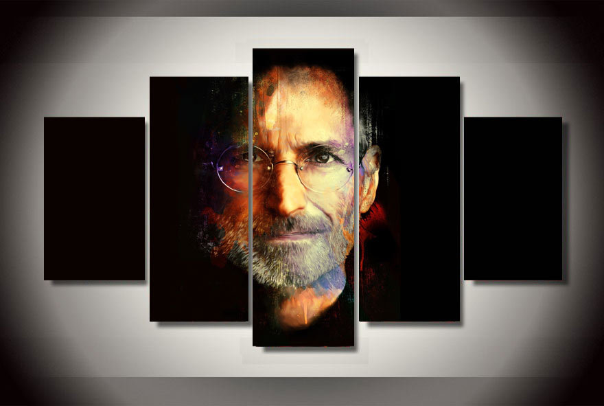 Decor Picture Steve Jobs Apple Painting On Canvas Room Decoration Print Poster Picture Canvas Wall Art Picture Print (Unframed)